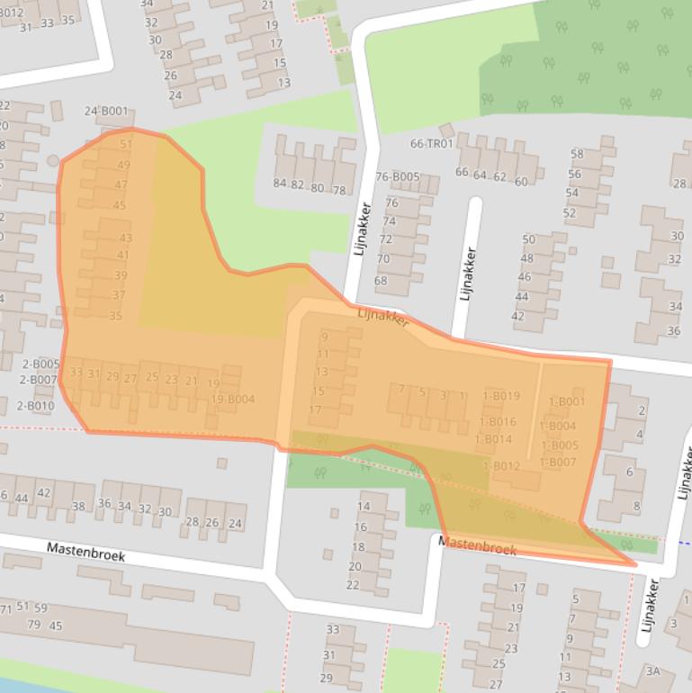 Kaart van postcodegebied 8431PJ.