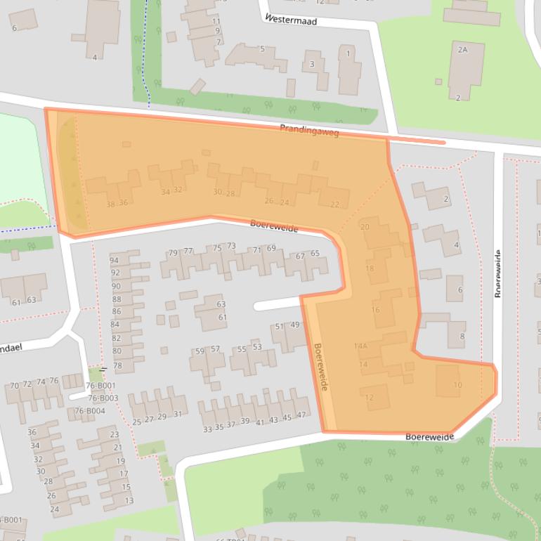 Kaart van postcodegebied 8431PM.