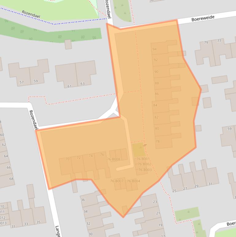 Kaart van postcodegebied 8431PT.