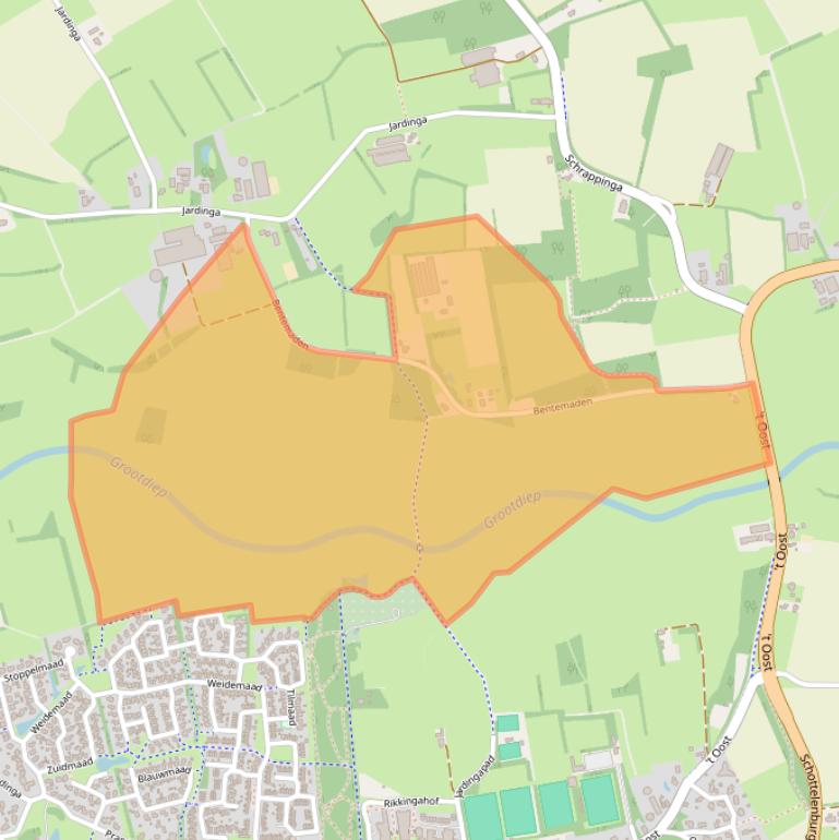 Kaart van postcodegebied 8431RB.