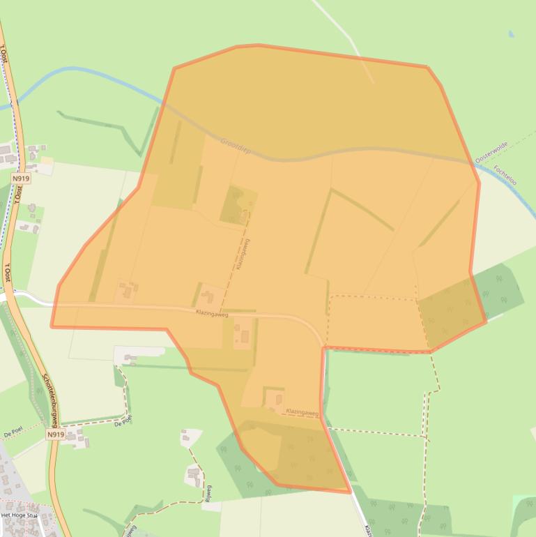 Kaart van postcodegebied 8431RD.