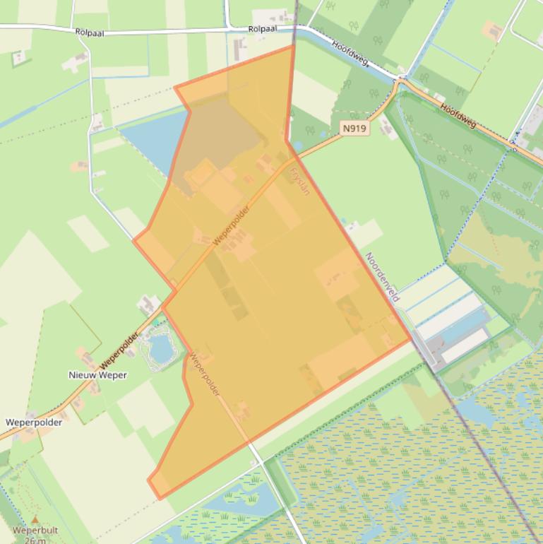 Kaart van postcodegebied 8431RM.