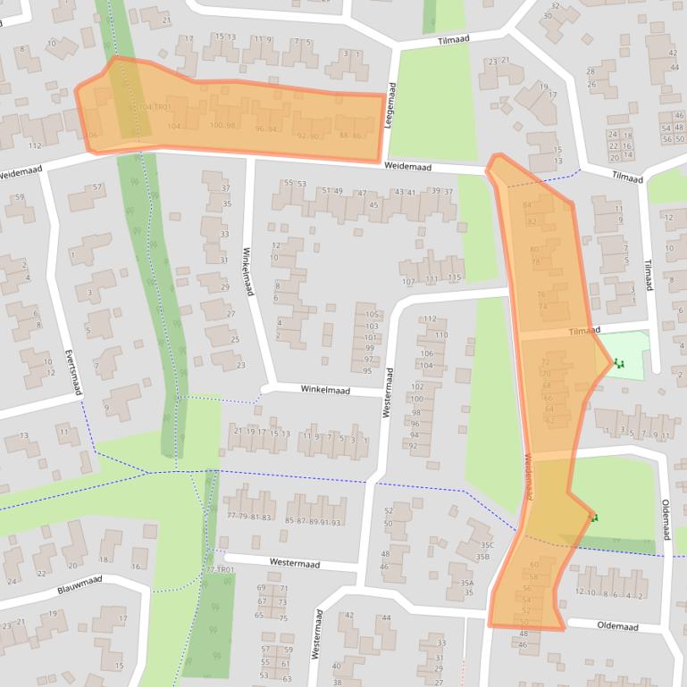 Kaart van postcodegebied 8431TK.