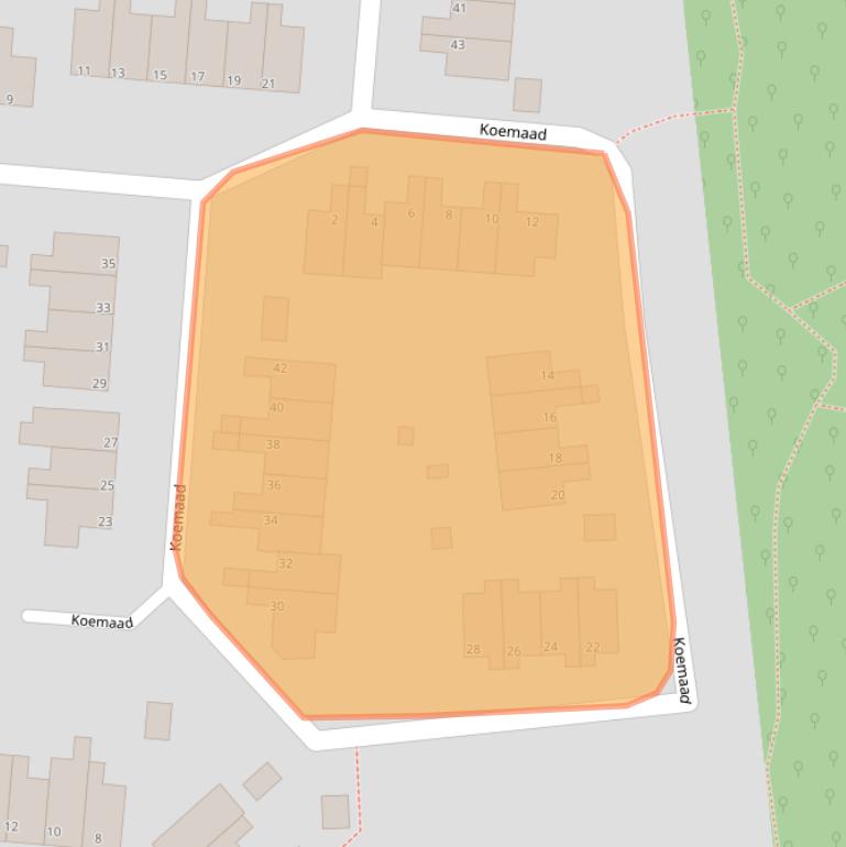 Kaart van postcodegebied 8431TM.