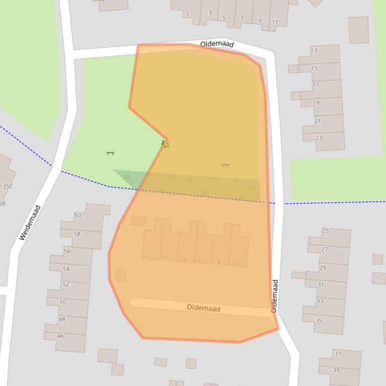 Kaart van postcodegebied 8431TP.