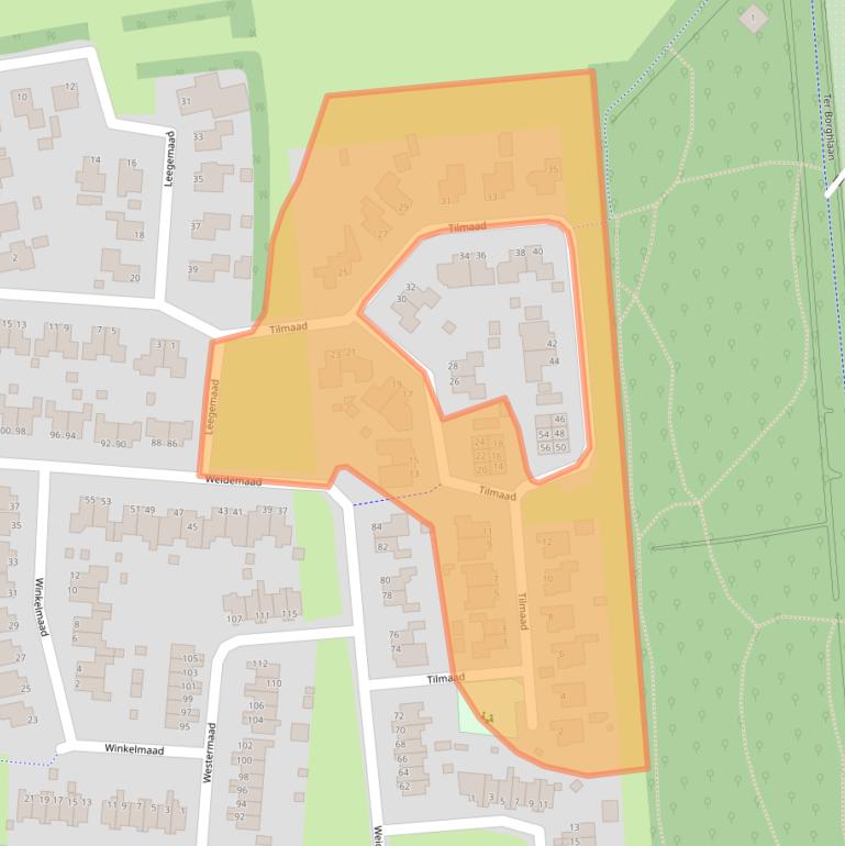 Kaart van postcodegebied 8431TT.