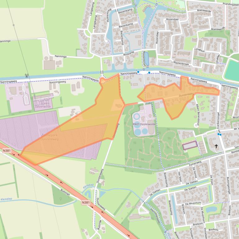 Kaart van postcodegebied 8431VT.