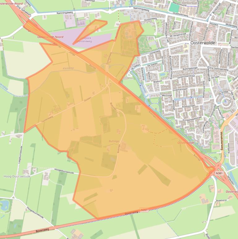 Kaart van postcodegebied 8431VV.