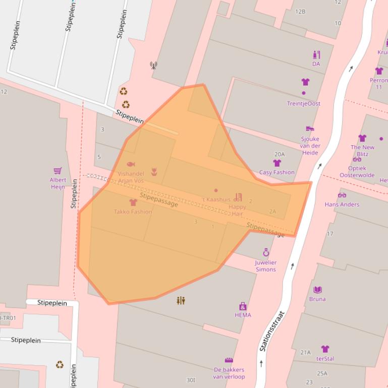 Kaart van postcodegebied 8431WD.