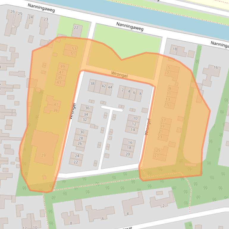 Kaart van postcodegebied 8431WG.