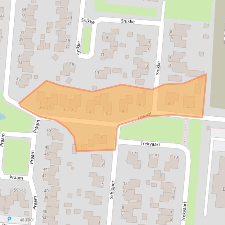 Kaart van postcodegebied 8433HD.