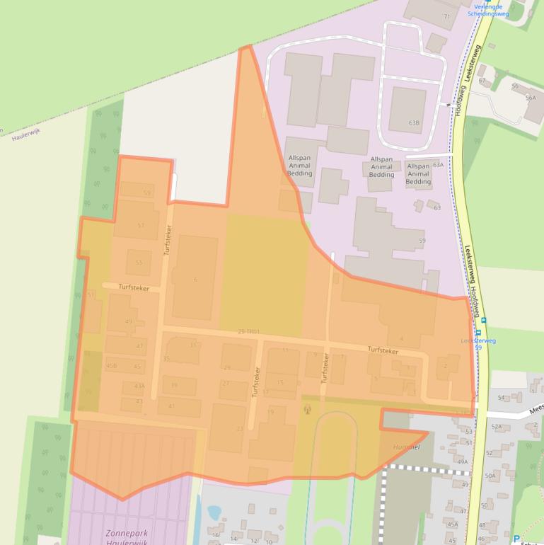 Kaart van postcodegebied 8433HT.