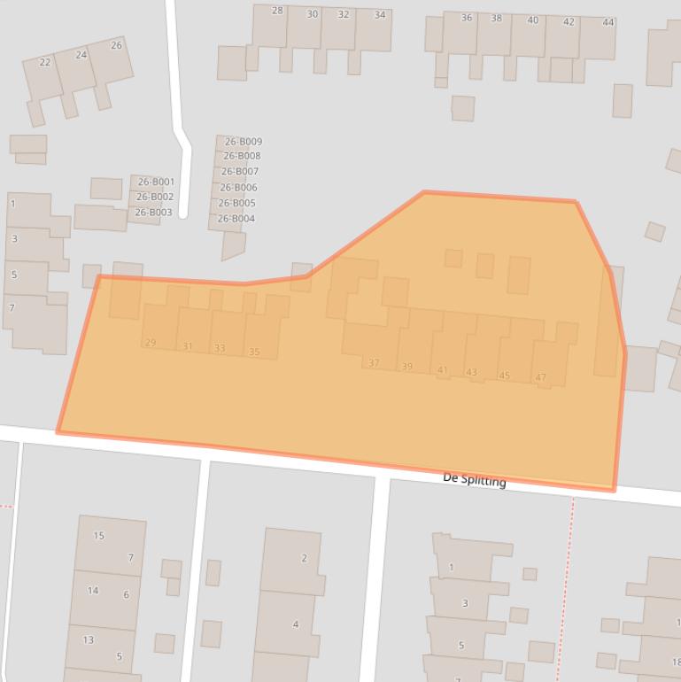 Kaart van postcodegebied 8433JM.