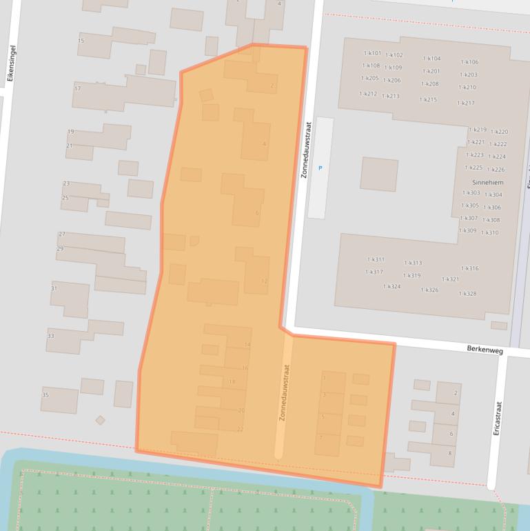 Kaart van postcodegebied 8433JR.