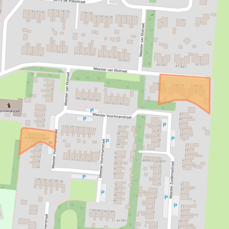 Kaart van postcodegebied 8433KM.