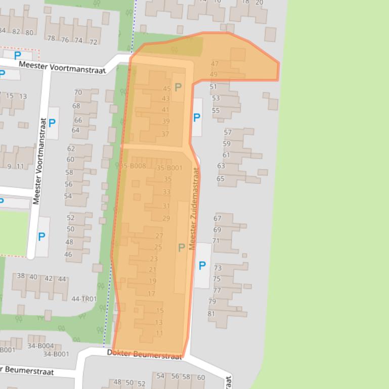 Kaart van postcodegebied 8433KR.