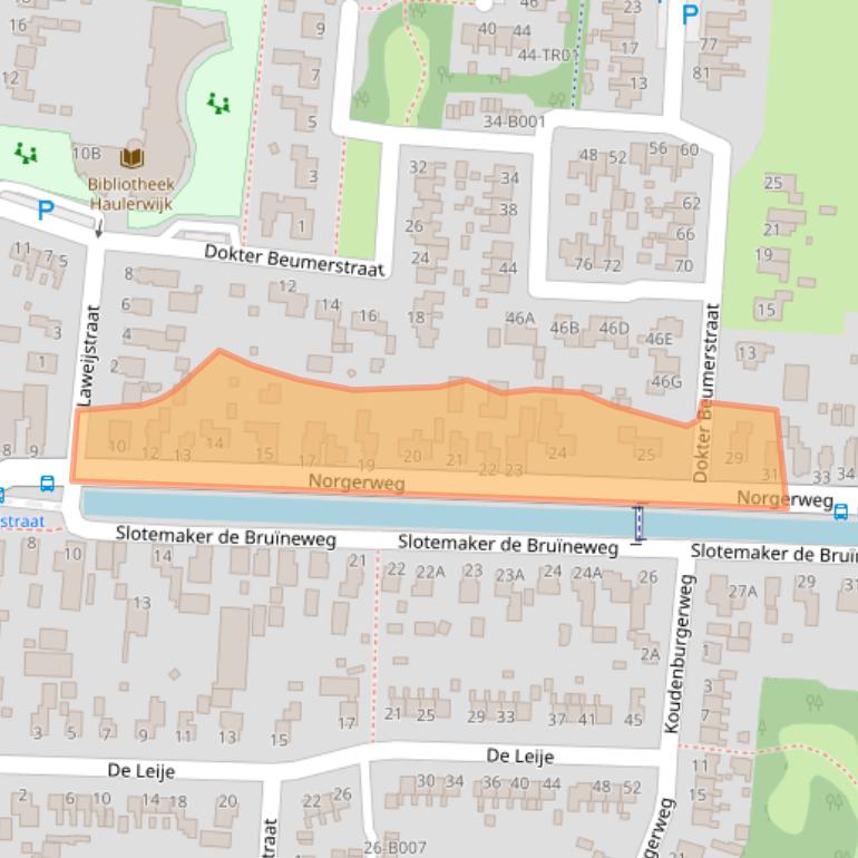 Kaart van postcodegebied 8433LM.