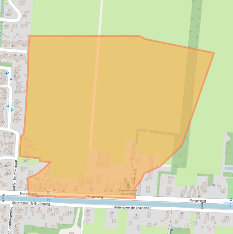 Kaart van postcodegebied 8433LN.