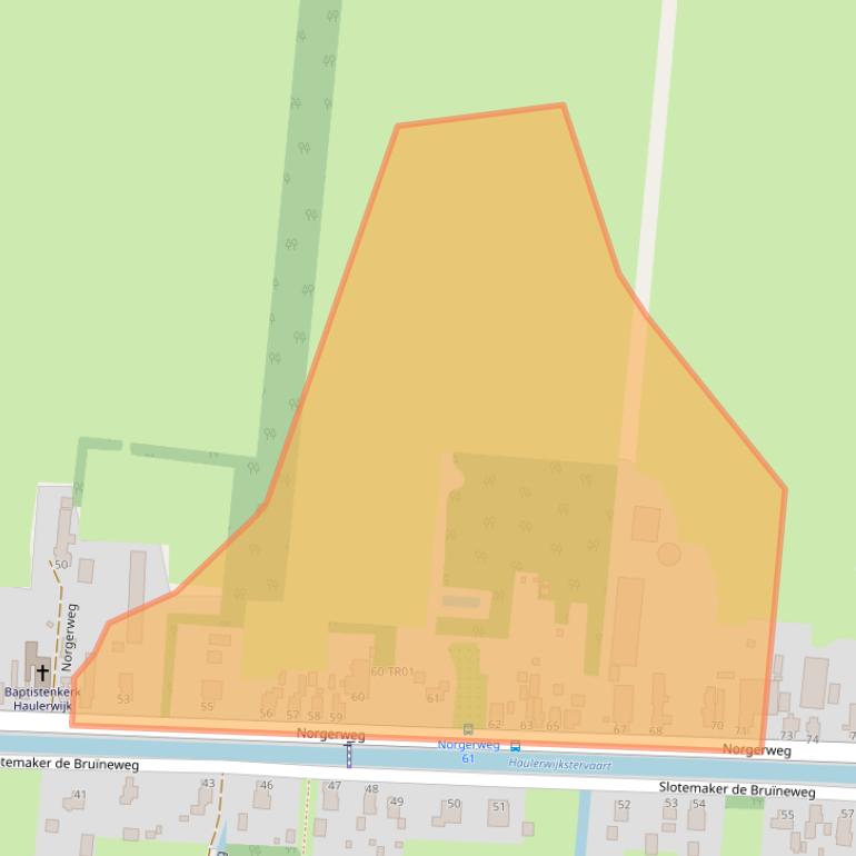 Kaart van postcodegebied 8433LP.