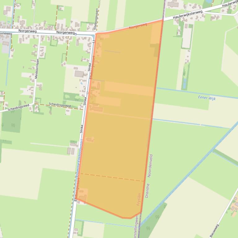 Kaart van postcodegebied 8433LT.