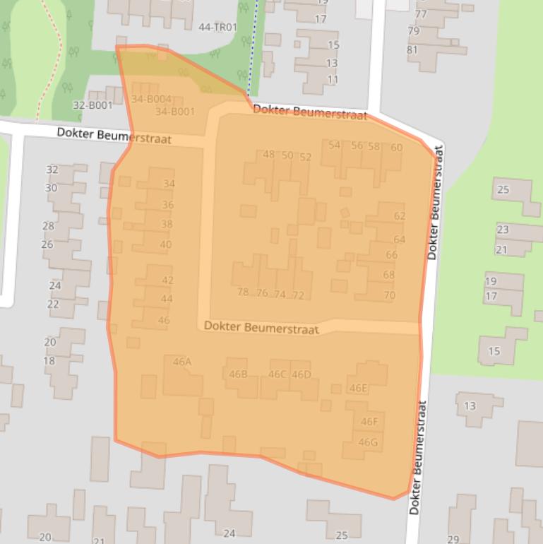 Kaart van postcodegebied 8433MJ.