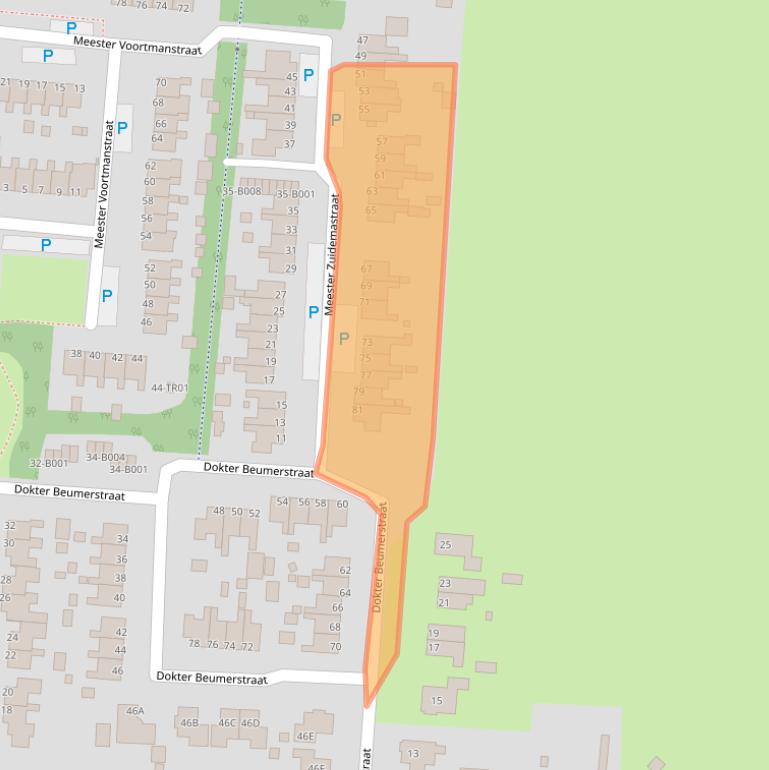 Kaart van postcodegebied 8433MN.