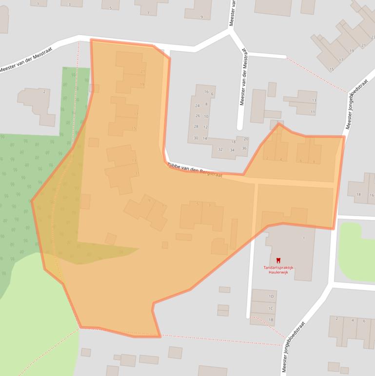 Kaart van postcodegebied 8433ND.