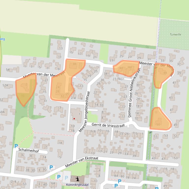Kaart van postcodegebied 8433NL.