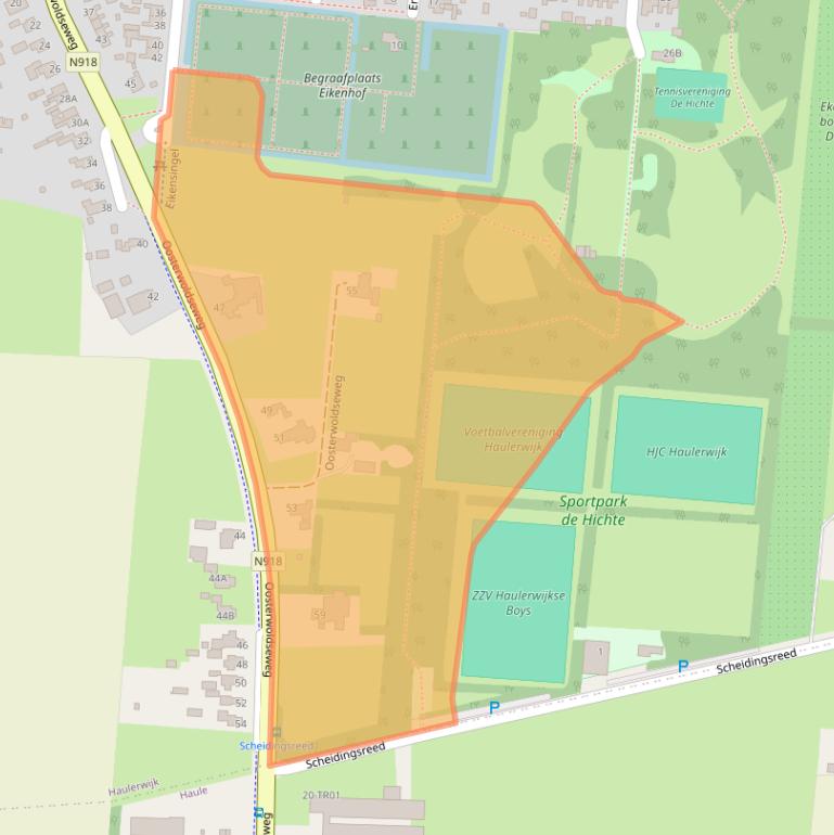 Kaart van postcodegebied 8433PT.