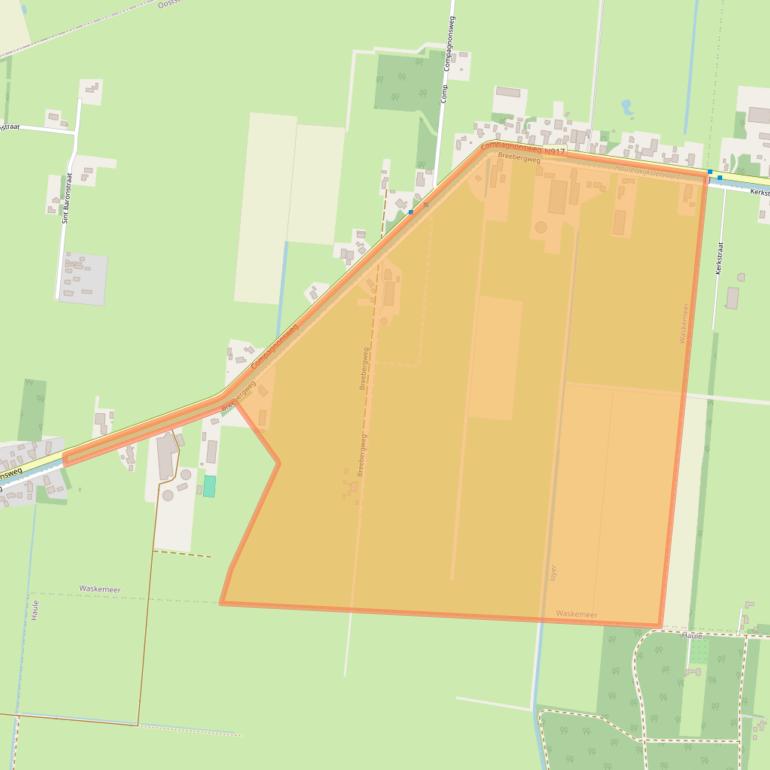 Kaart van postcodegebied 8434NB.