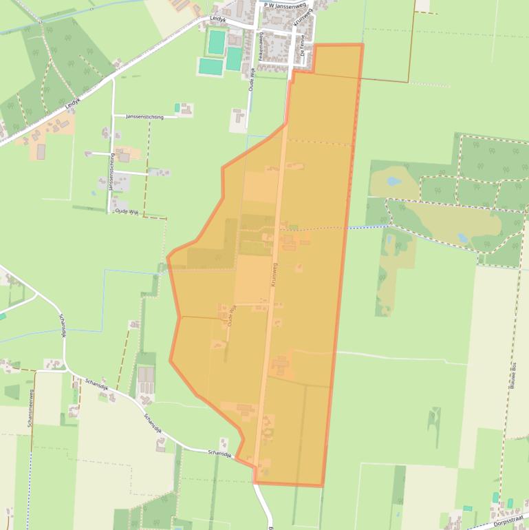 Kaart van postcodegebied 8434NG.