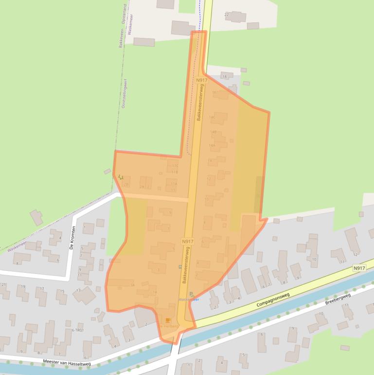 Kaart van postcodegebied 8434NP.