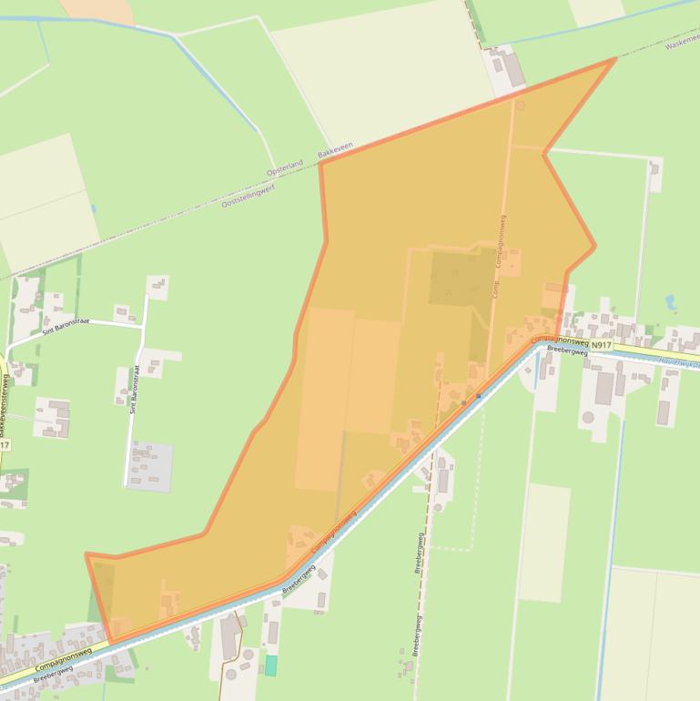 Kaart van postcodegebied 8434NW.