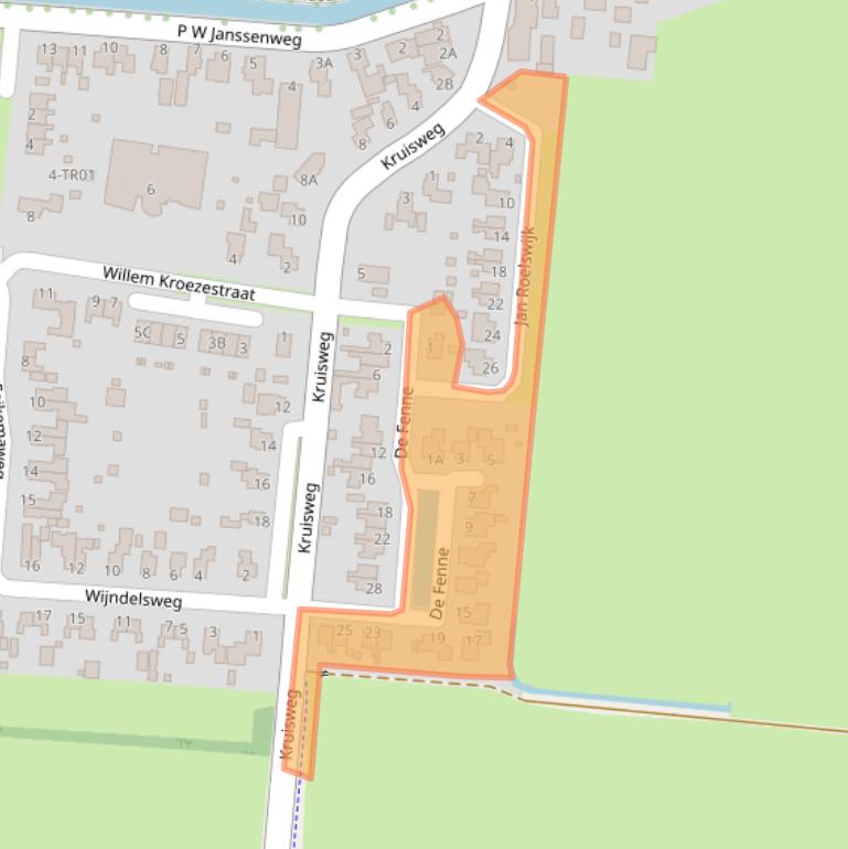 Kaart van postcodegebied 8434PC.