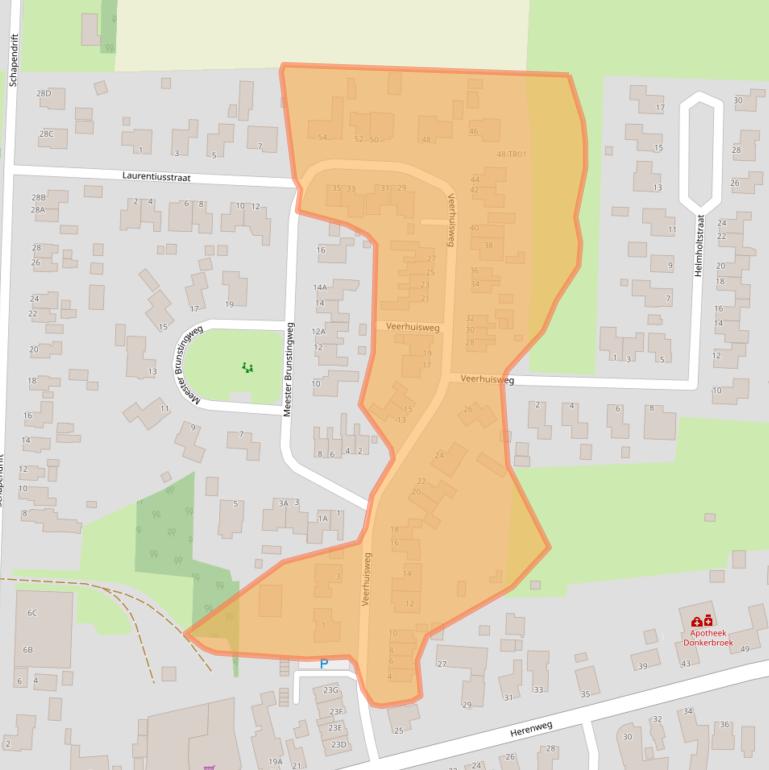 Kaart van postcodegebied 8435SC.