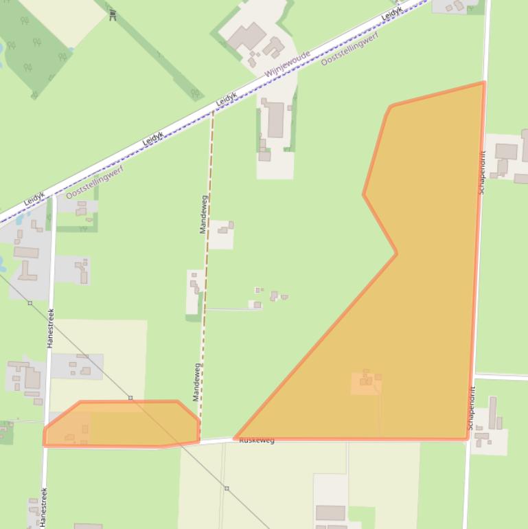 Kaart van postcodegebied 8435TB.