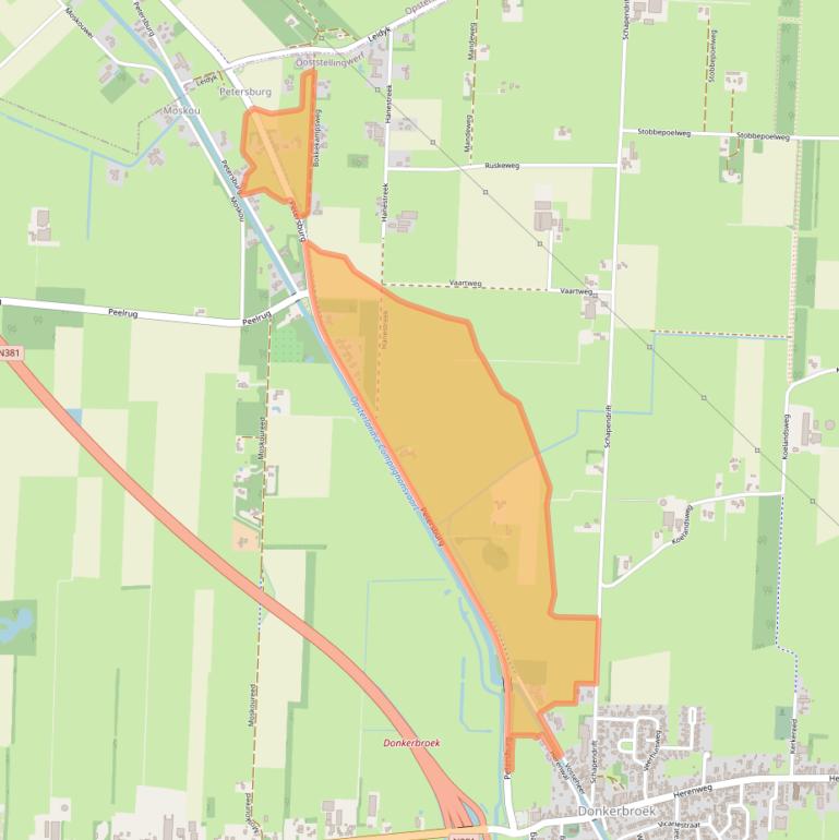 Kaart van postcodegebied 8435VJ.