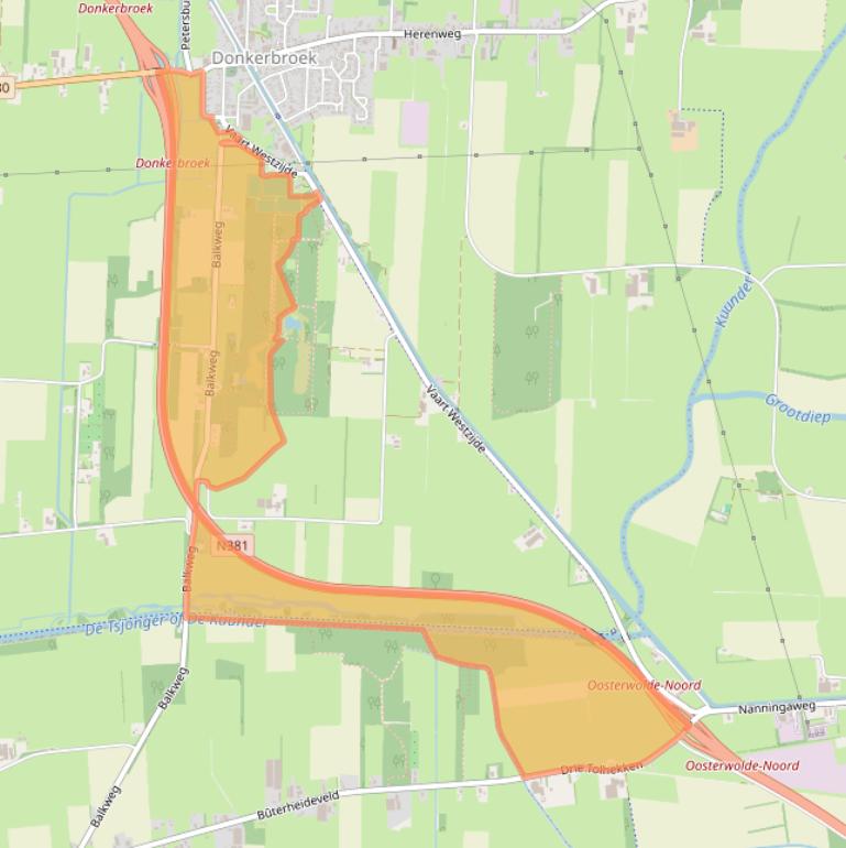 Kaart van postcodegebied 8435VP.