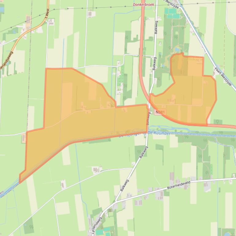 Kaart van postcodegebied 8435VS.