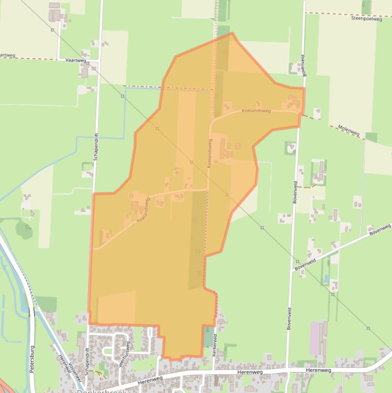 Kaart van postcodegebied 8435VX.