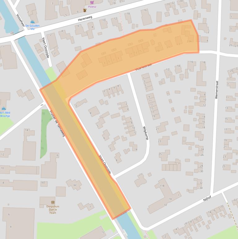Kaart van postcodegebied 8435XC.