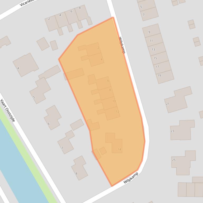 Kaart van postcodegebied 8435XH.