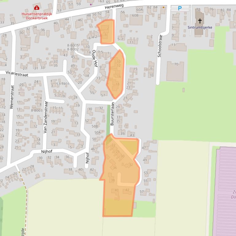 Kaart van postcodegebied 8435XN.