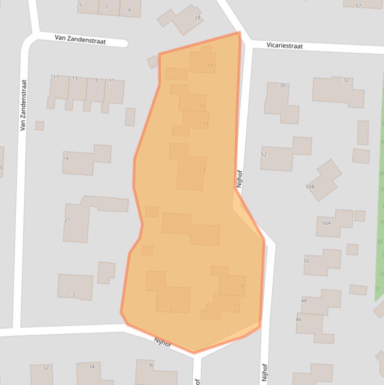 Kaart van postcodegebied 8435XS.