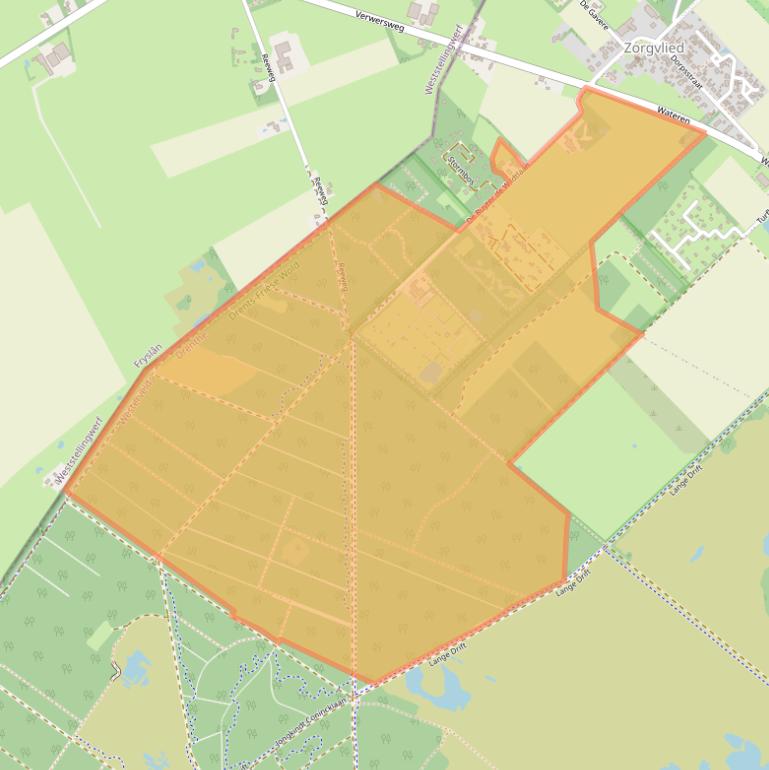 Kaart van postcodegebied 8437PC.