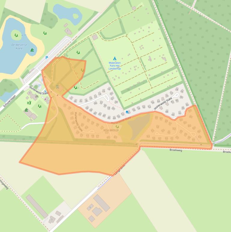Kaart van postcodegebied 8438SL.