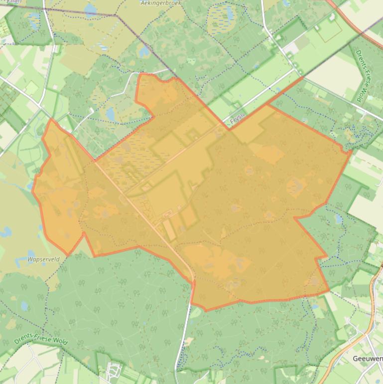 Kaart van postcodegebied 8439.