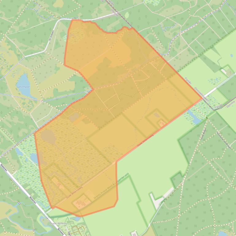 Kaart van postcodegebied 8439SM.