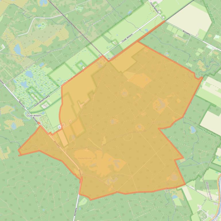 Kaart van postcodegebied 8439SN.