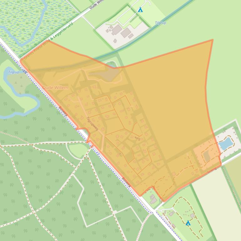 Kaart van postcodegebied 8439SR.